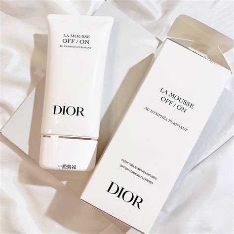 dior la mousse off on|dior cleansing foam.